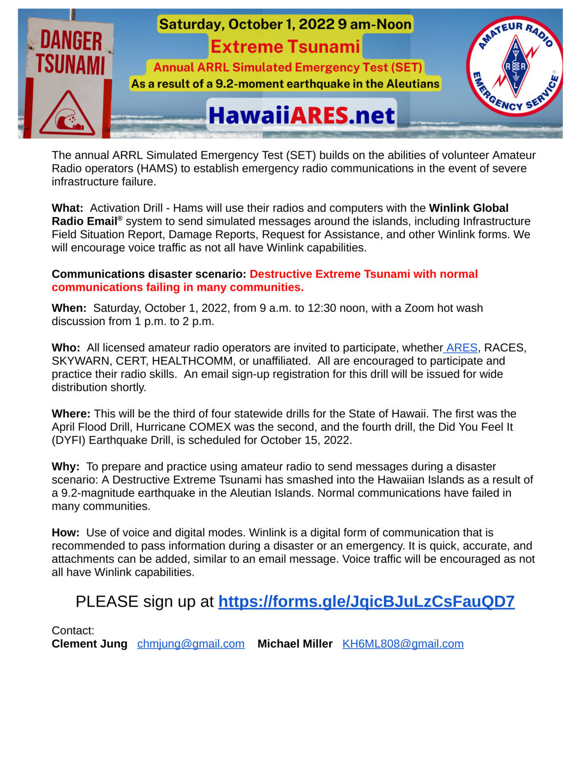 About Hawaii ARES